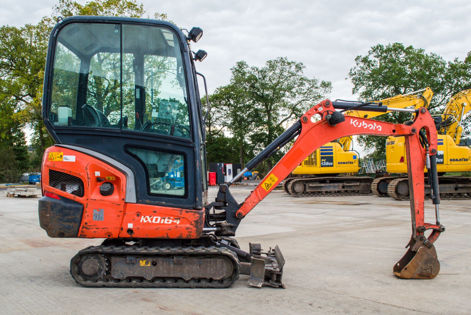 Kubota KX016-4 1.6 tonne rubber tracked excavator Year: 2013 S/N: 56652 Recorded Hours: 3393 c/w - Image 7 of 16