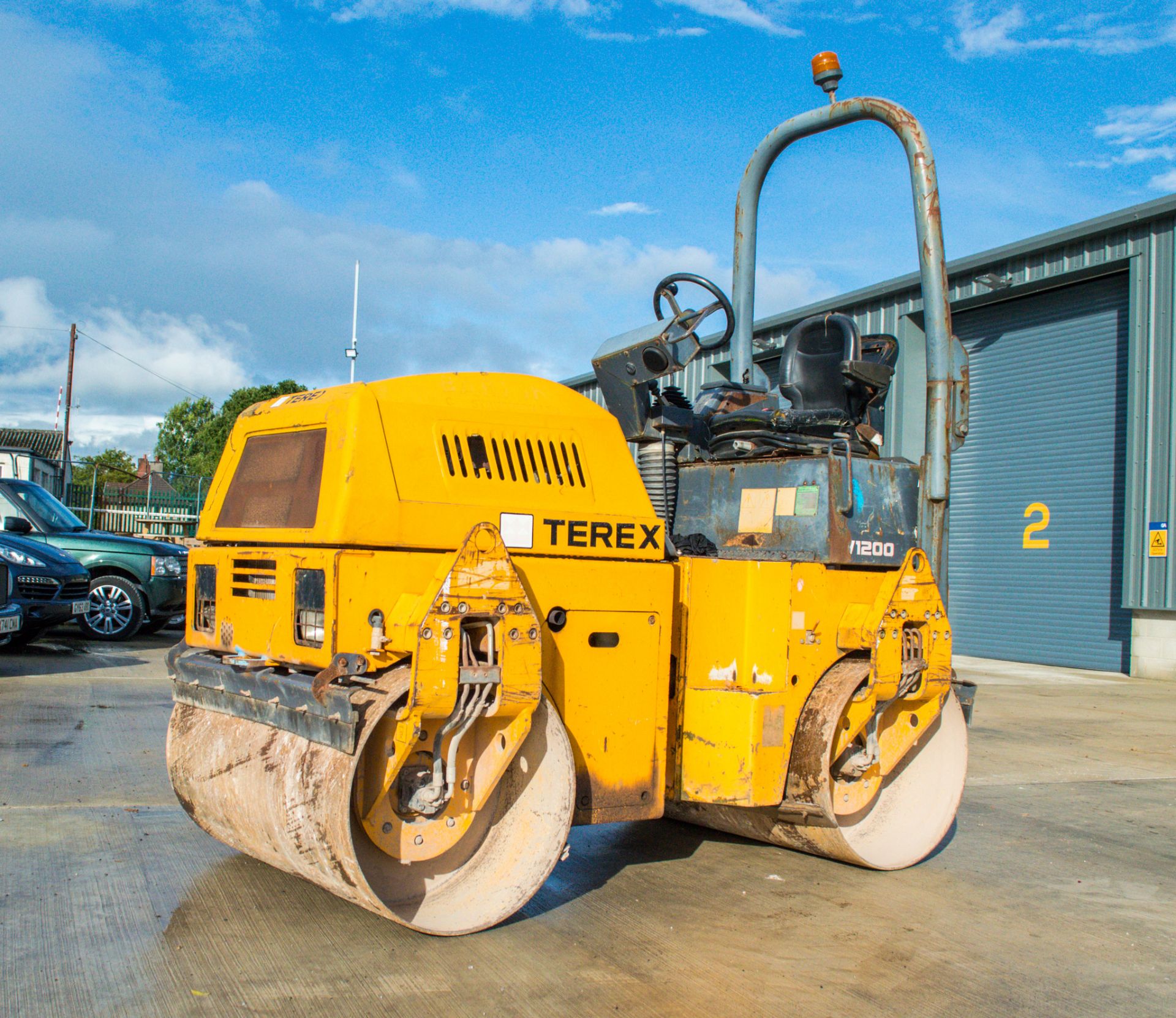 Terex TV1200 double drum ride on roller Year: 2007 S/N: E703CD092 Recorded Hours: 2476 VD