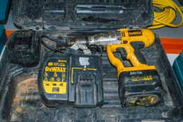 Dewalt DW006 24v cordless hammer drill c/w charger, 2 - batteries & carry case