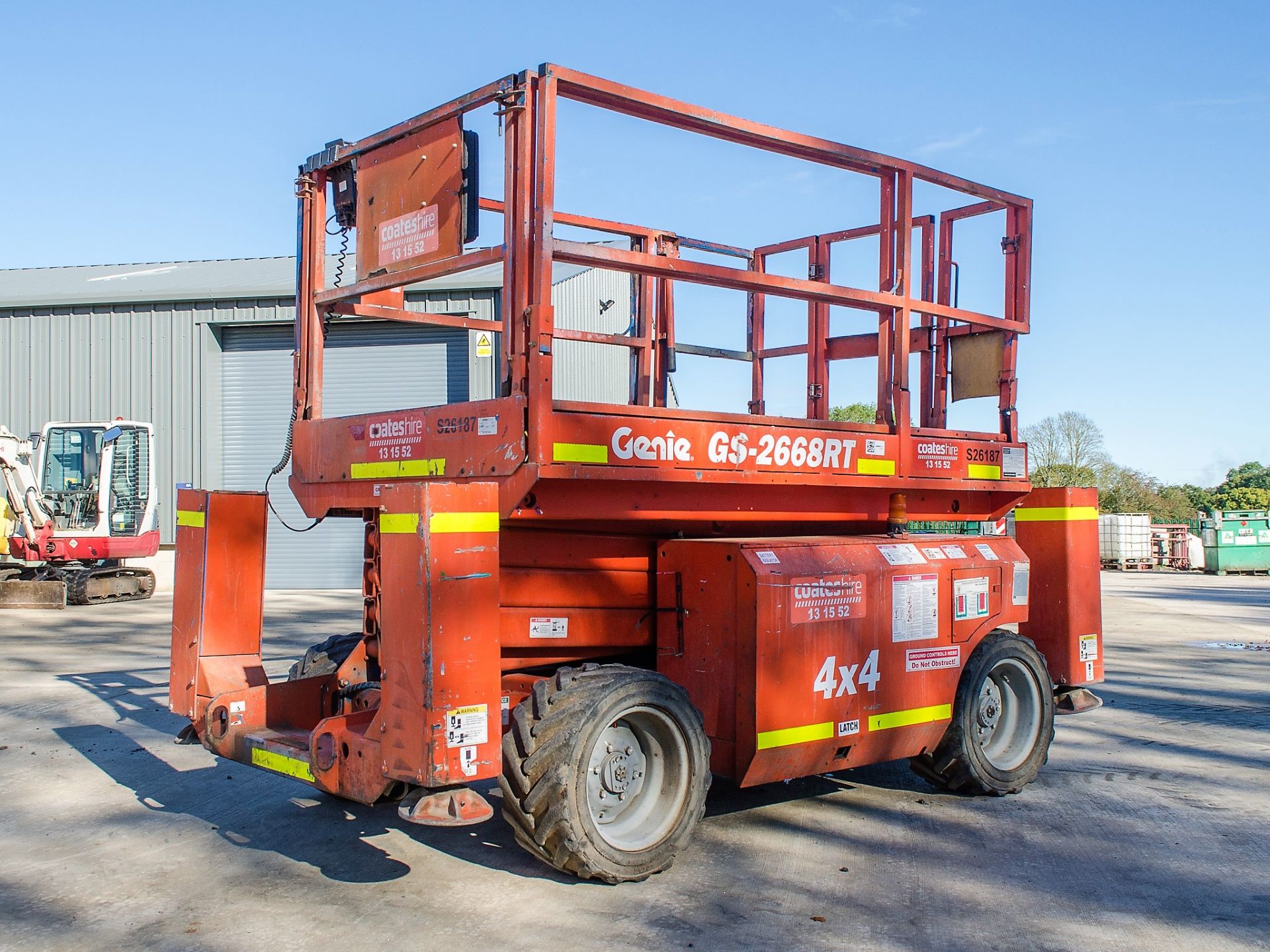 Genie GS - 2668 RT diesel driven 4 x 4 scissor lift  Year: 2006 S/N: GS6086-47270 Recorded Hours: