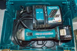Makita PGA452 cordless angle grinder c/w charger, battery & carry case 17030349