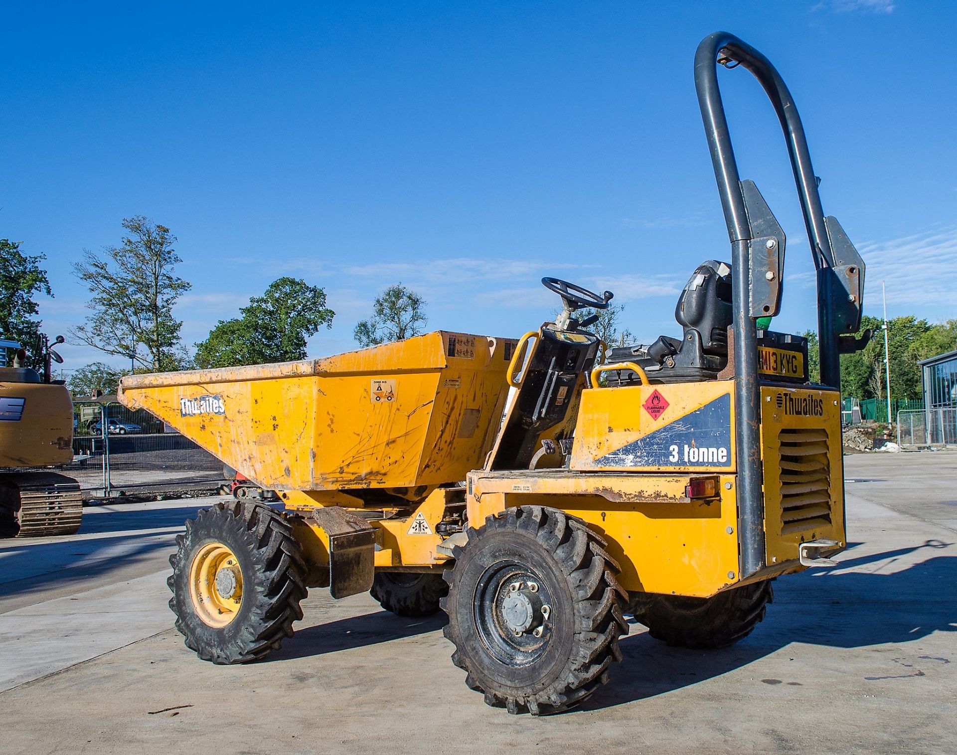 Thwaites 3 tonne swivel skip dumper  Year: 2013 S/N: C5134 Recorded Hours: 1903 ** Engine - Image 3 of 20