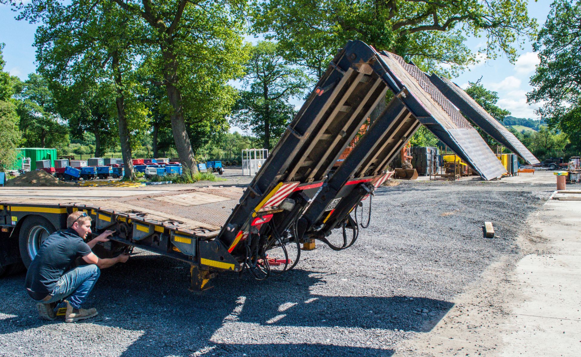 Andover SFLT 44 tri axle step frame low loader trailer  Year: 2014 S/N: E0850005 Ministery Number: - Image 16 of 28