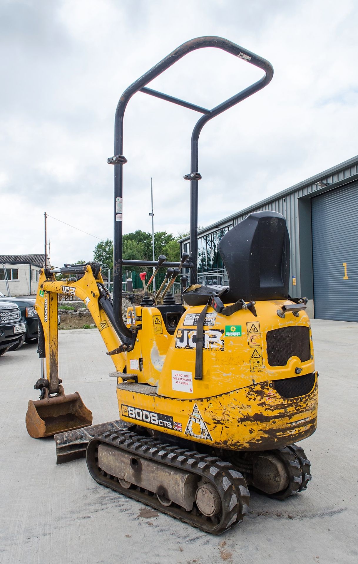 JCB 8008 CTS 0.8 tonne rubber tracked micro excavator Year: 2014 S/N: 2910541 Recorded Hours: 1818 - Image 4 of 20