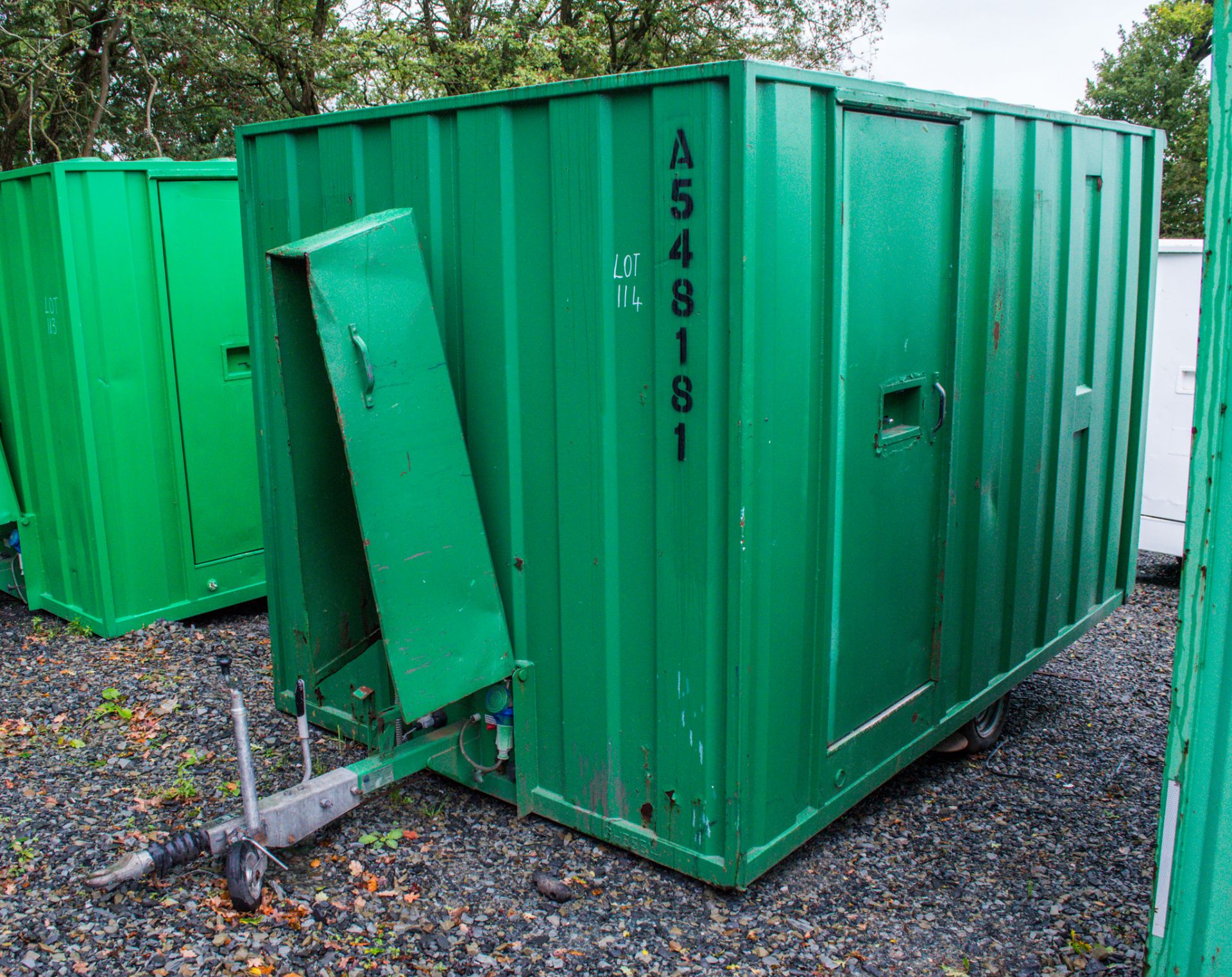 Ground Hog 12' by 8' fast tow self lowering welfare unit    c/w canteen area, toilet room, generator