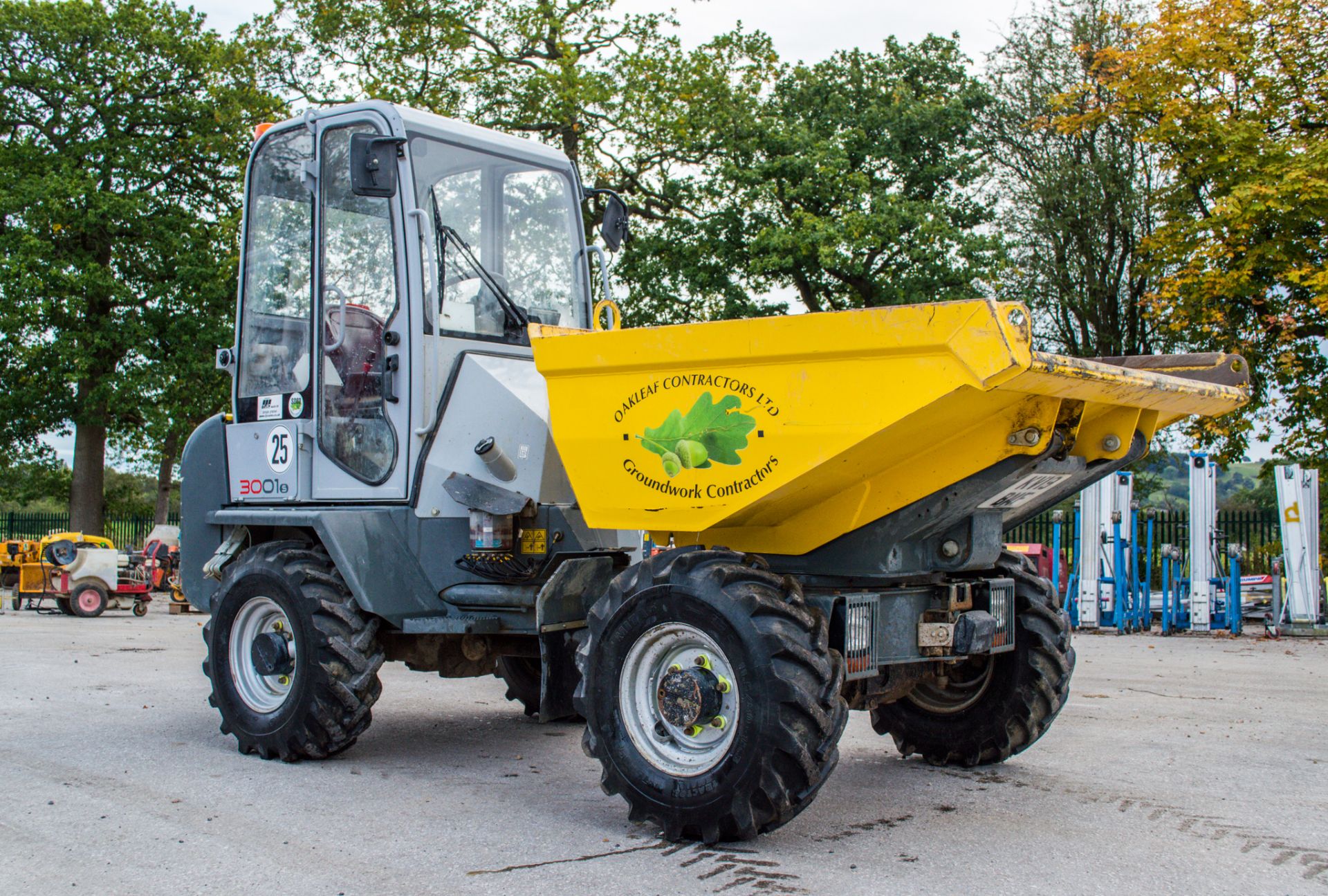 Wacker Neuson 3001 3 tonne cabbed swivel skip dumper Year: 2019 S/N: 02573 Recorded Hours: 794 - Image 2 of 18