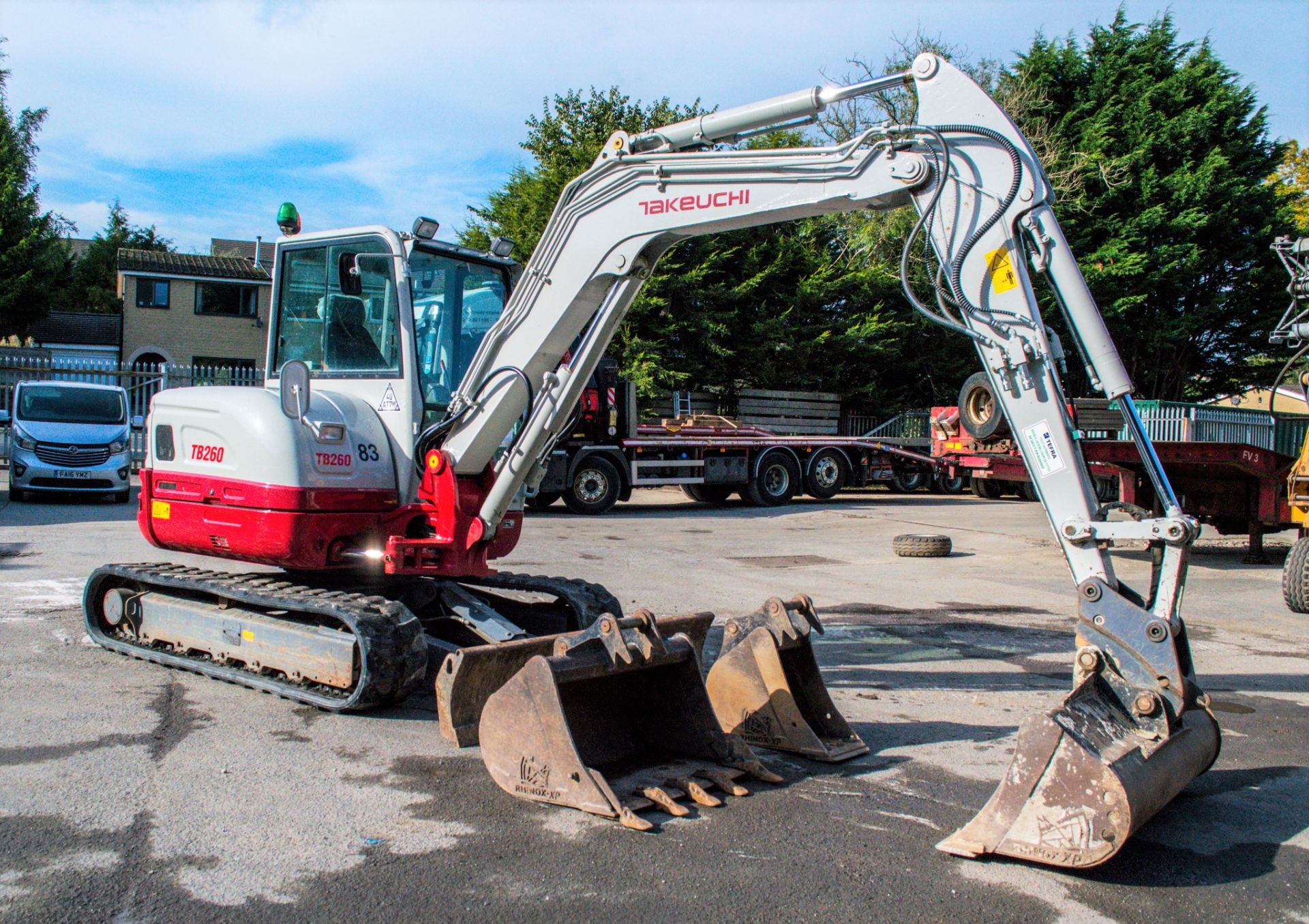 Takeuchi TB260 6 tonne rubber tracked midi excavator  Year: 2018 S/N: 12600319 Recorded Hours: - Image 2 of 25