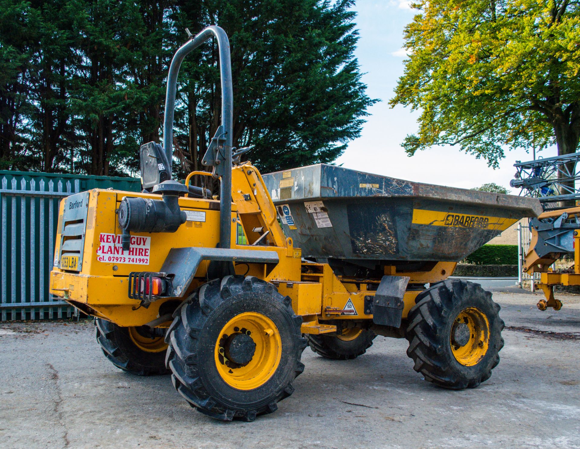 Barford SXR 6000 6 tonne swivel skip dumper  Year: 2007  S/N: SXR62076 Recorded Hours: 2310 17 - Image 3 of 20