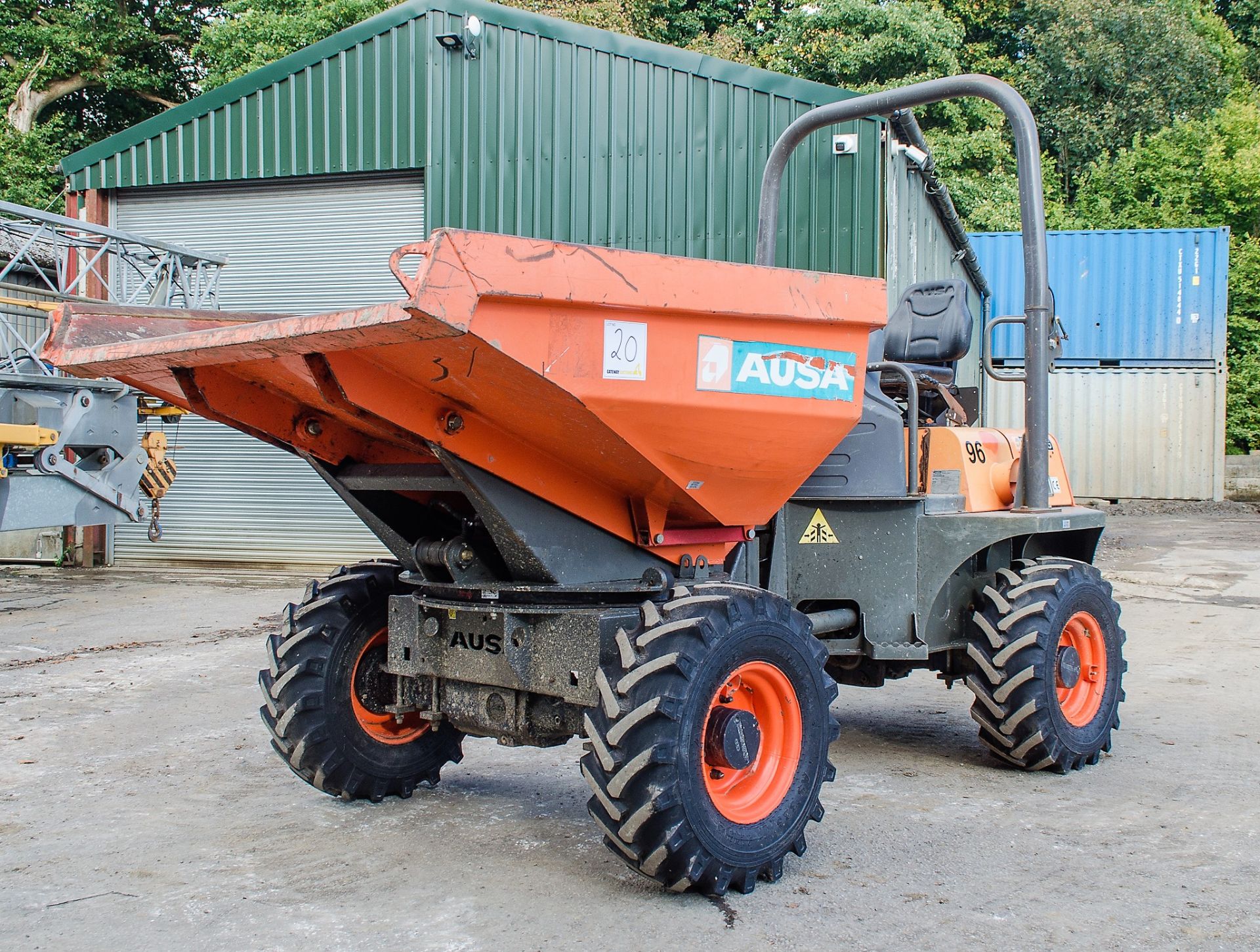 Ausa 3 tonne swivel skip dumper  Year: 2015 S/N: 73570 Recorded Hours: 768