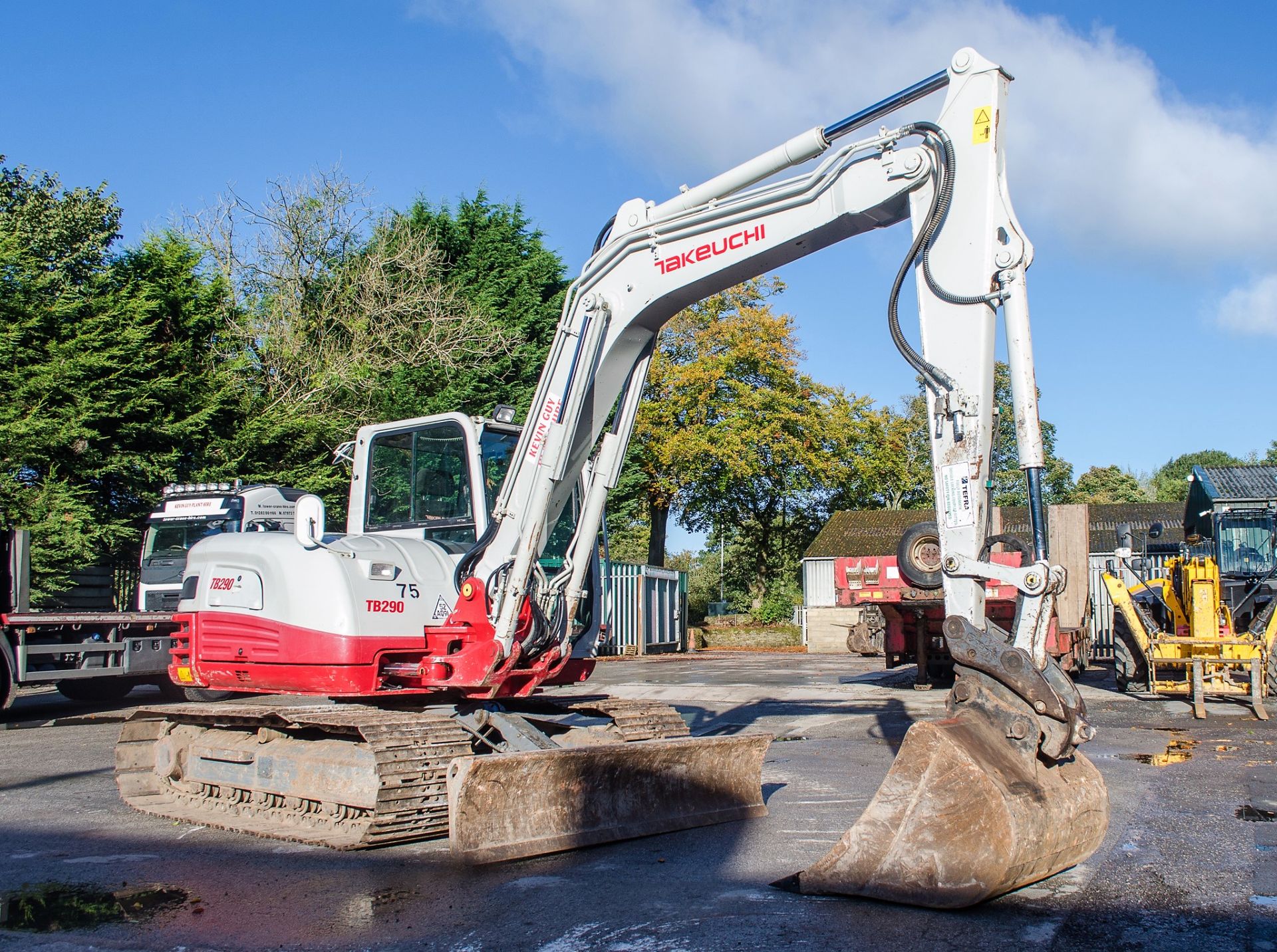 Takeuchi TB290 9 tonne steel tracked excavator  Year: 2017 S/N: 190200753 Recorded Hours: 2763 c/w - Image 2 of 26