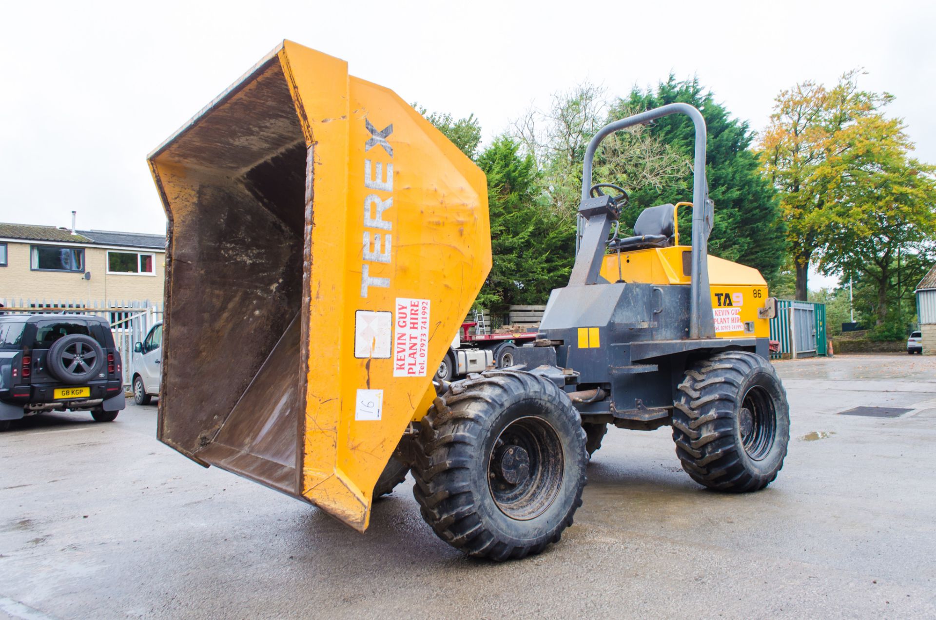 Terex 9 tonne straight skip dumper  Year: 2013  S/N: ED4MV4155 Recorded Hours: 2532 - Image 9 of 21