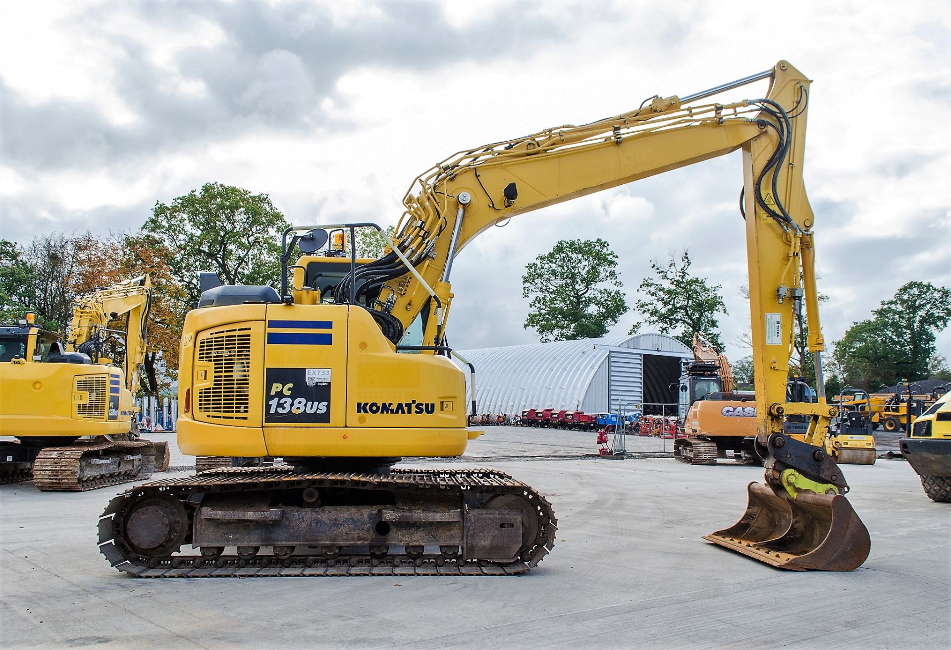 Komatsu PC 138 US - 11 14 tonne steel tracked excavator  Year: 2017  S/N: F50352  Recorded Hours: - Image 8 of 26