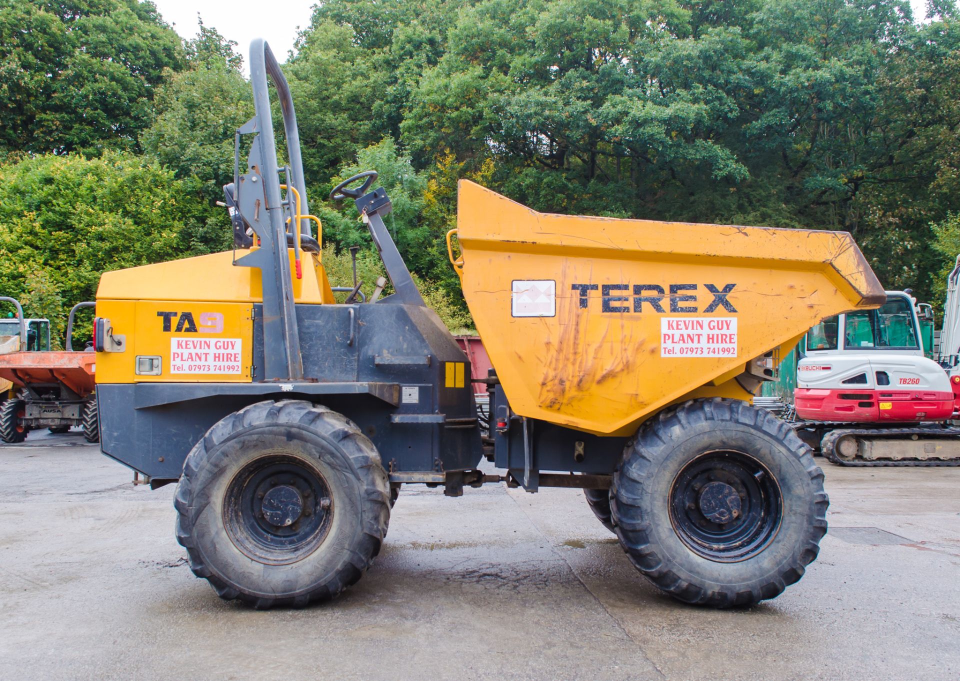Terex 9 tonne straight skip dumper  Year: 2013  S/N: ED4MV4155 Recorded Hours: 2532 - Image 8 of 21