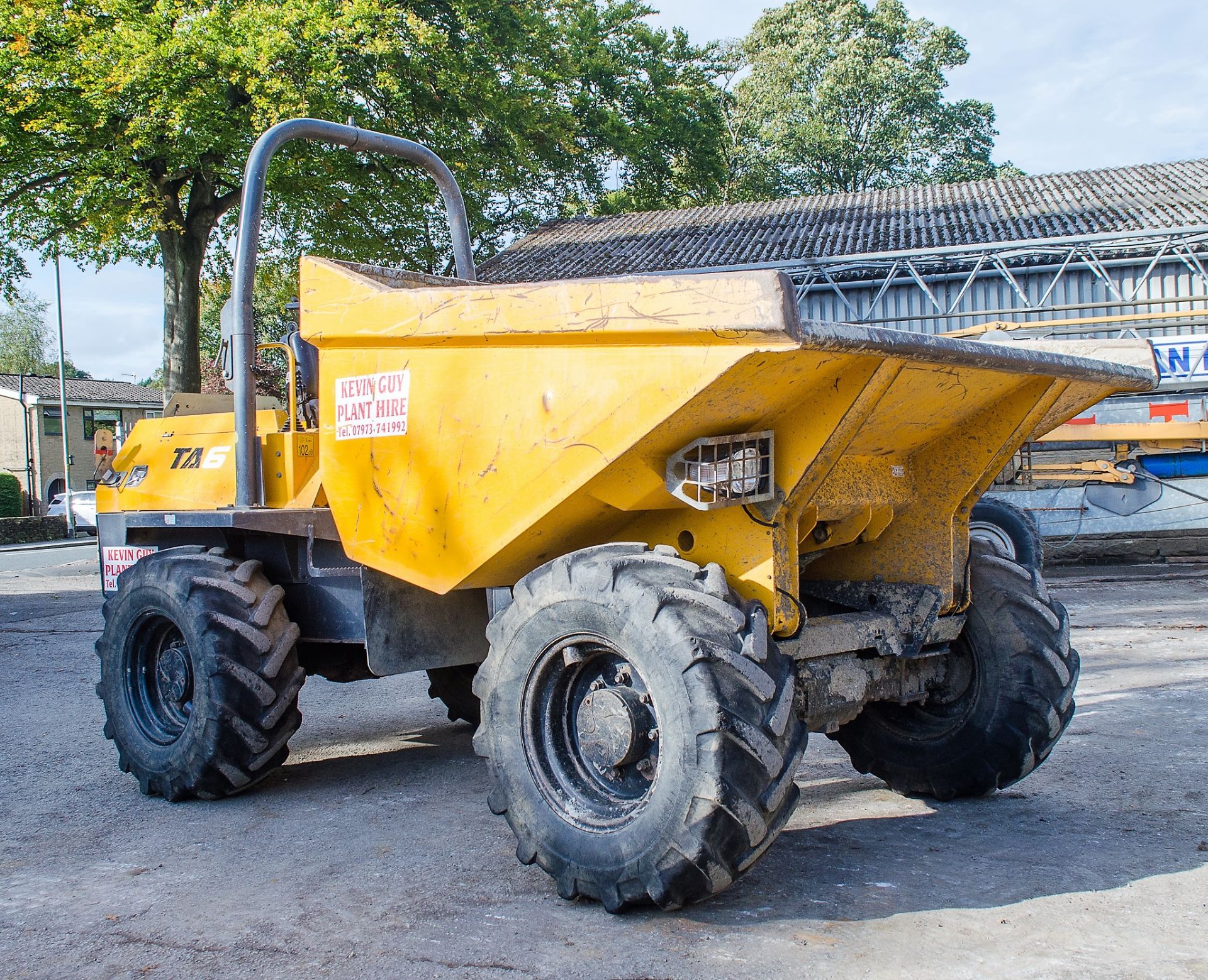 Terex TA6 6 tonne straight skip dumper  Year: 2013 S/N: ED1MS3949 Recorded Hours: 2268 - Image 2 of 21