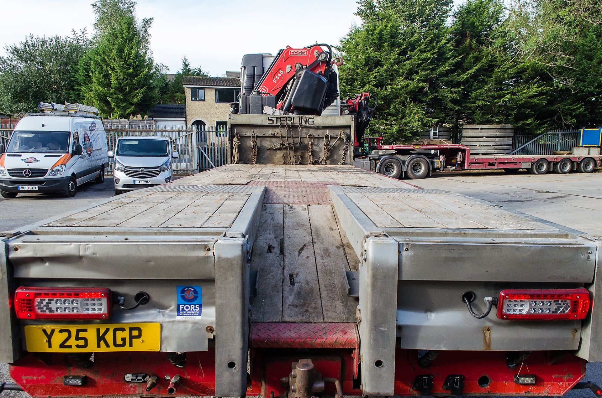 Vovlo FH 12 460 Euro 6 8 x 2 beaver tail plant crane draw bar lorry Reg No: Y25 KGP (number plate to - Image 13 of 32