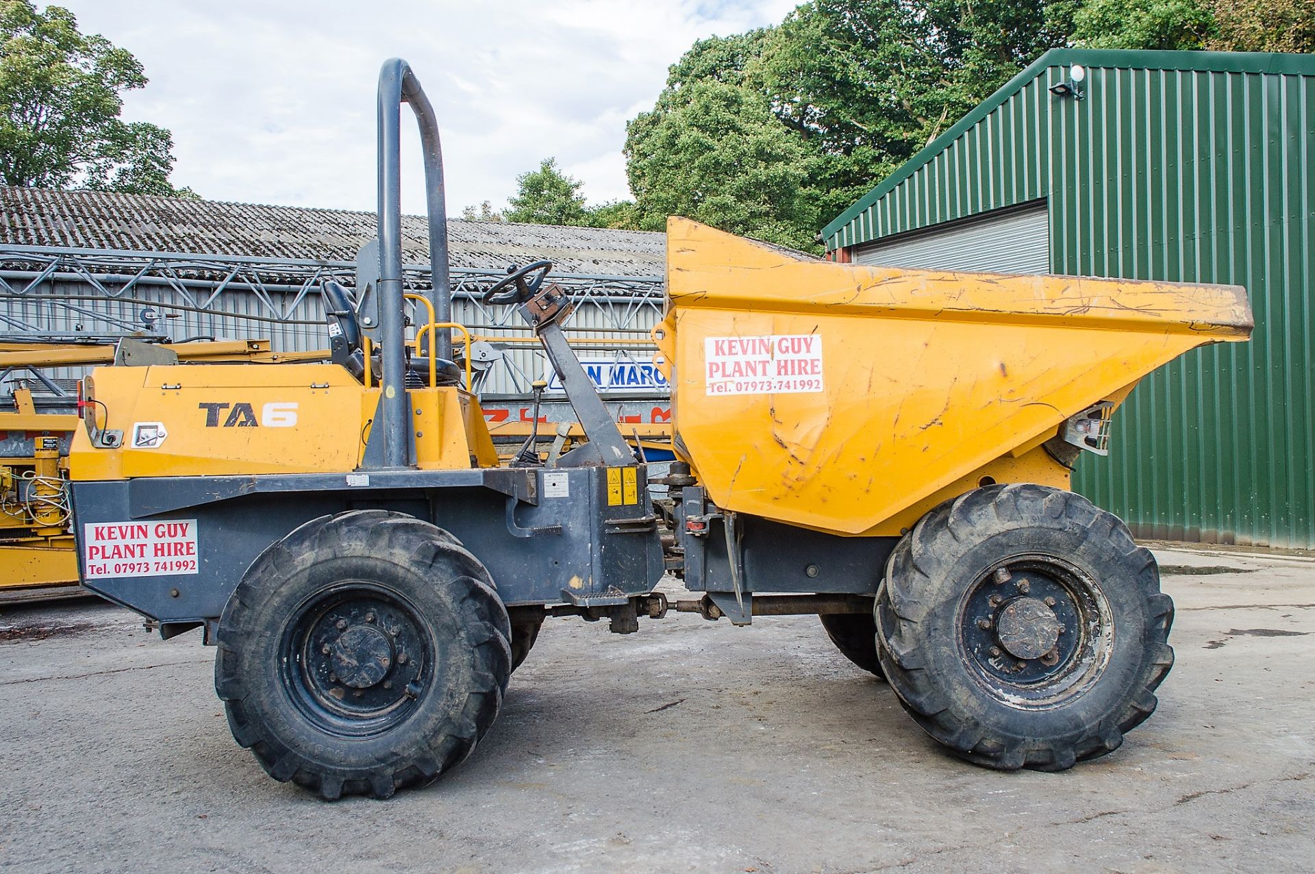 Terex TA6 6 tonne straight skip dumper  Year: 2013 S/N: ED1MS3949 Recorded Hours: 2268 - Image 7 of 21