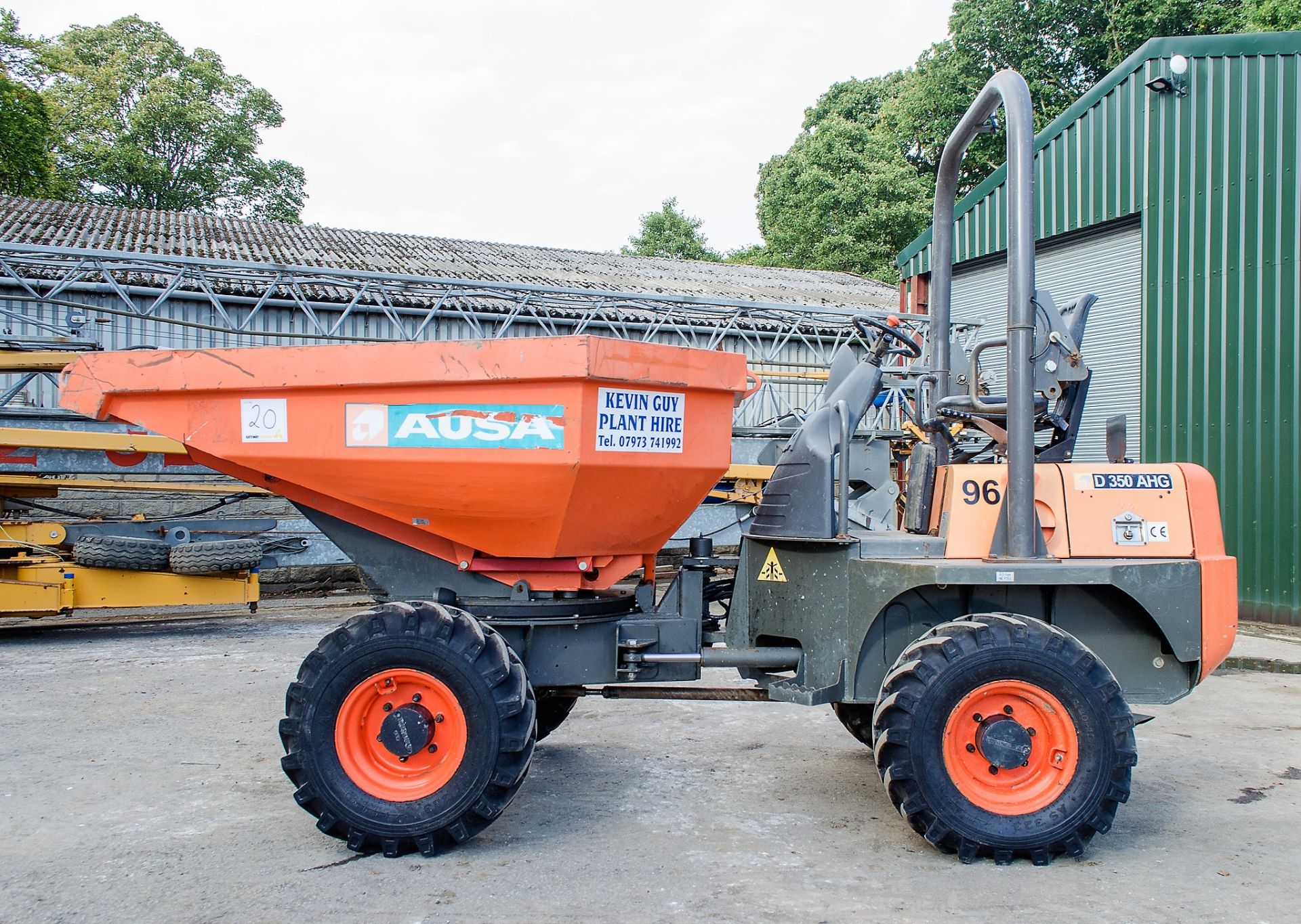 Ausa 3 tonne swivel skip dumper  Year: 2015 S/N: 73570 Recorded Hours: 768 - Image 7 of 21