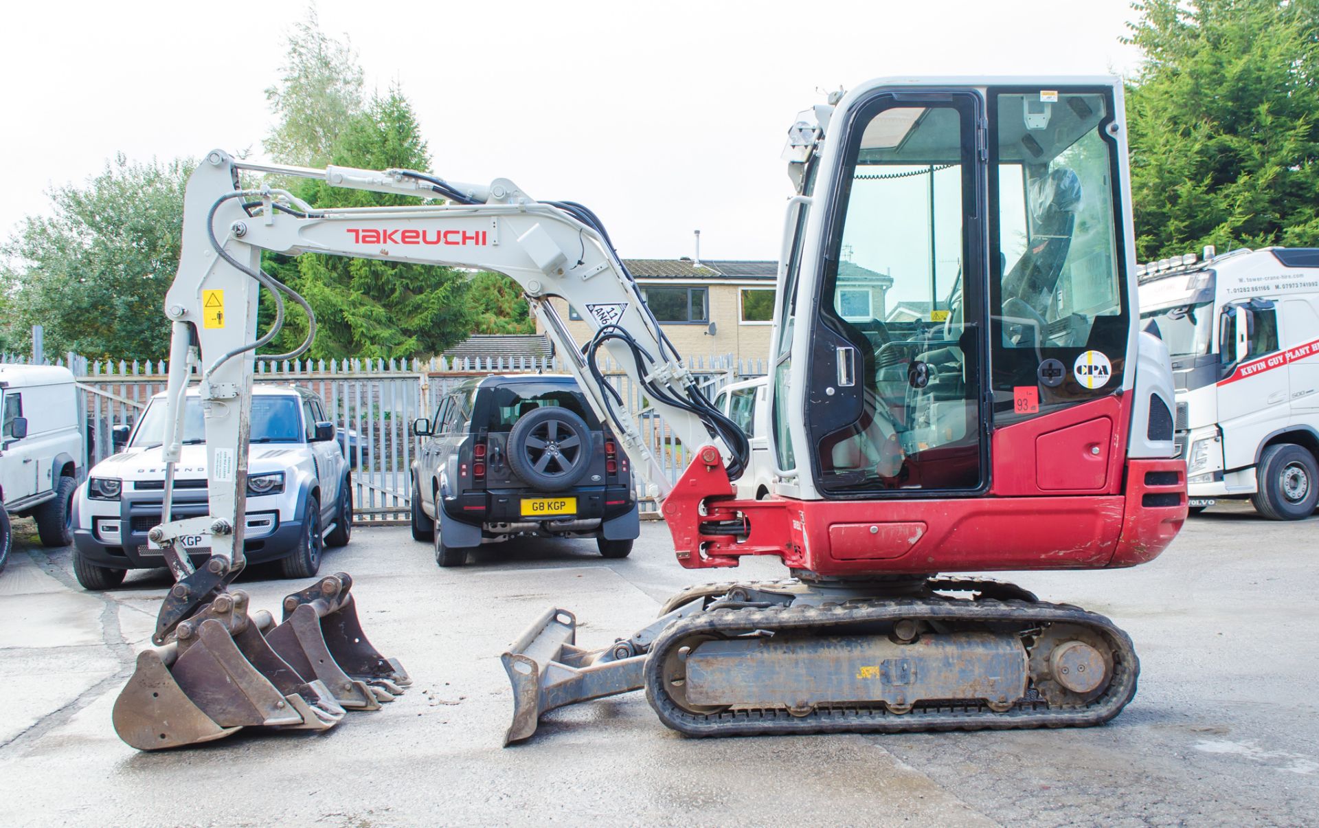 Takeuchi TB230 3 tonne rubber tracked mini excavator  Year: 2016 S/N: 23001324 Recorded Hours: - Image 8 of 21