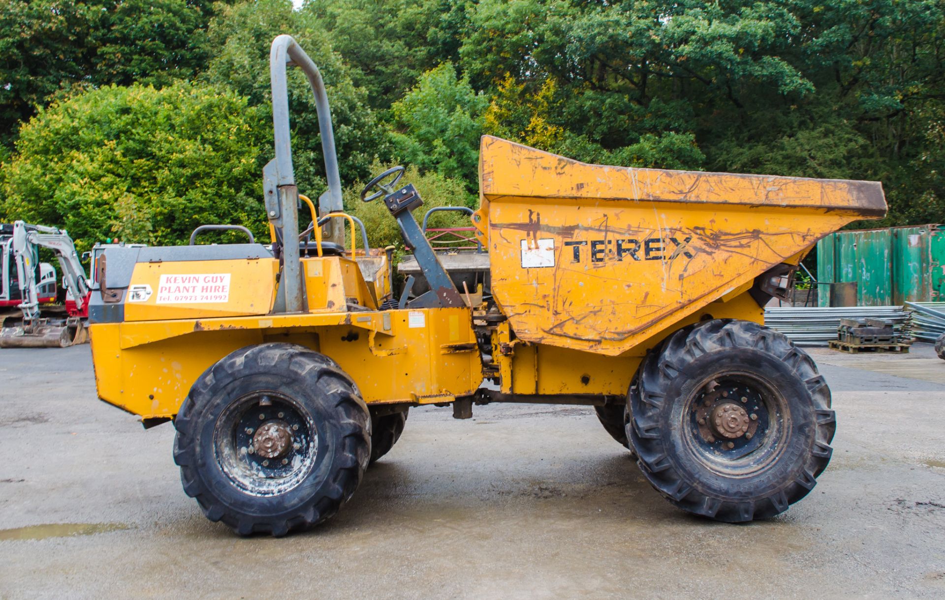 Benford Terex 6 tonne straight skip dumper Year: 2005 S/N: E506ET261 Recorded Hours: Not - Image 8 of 21