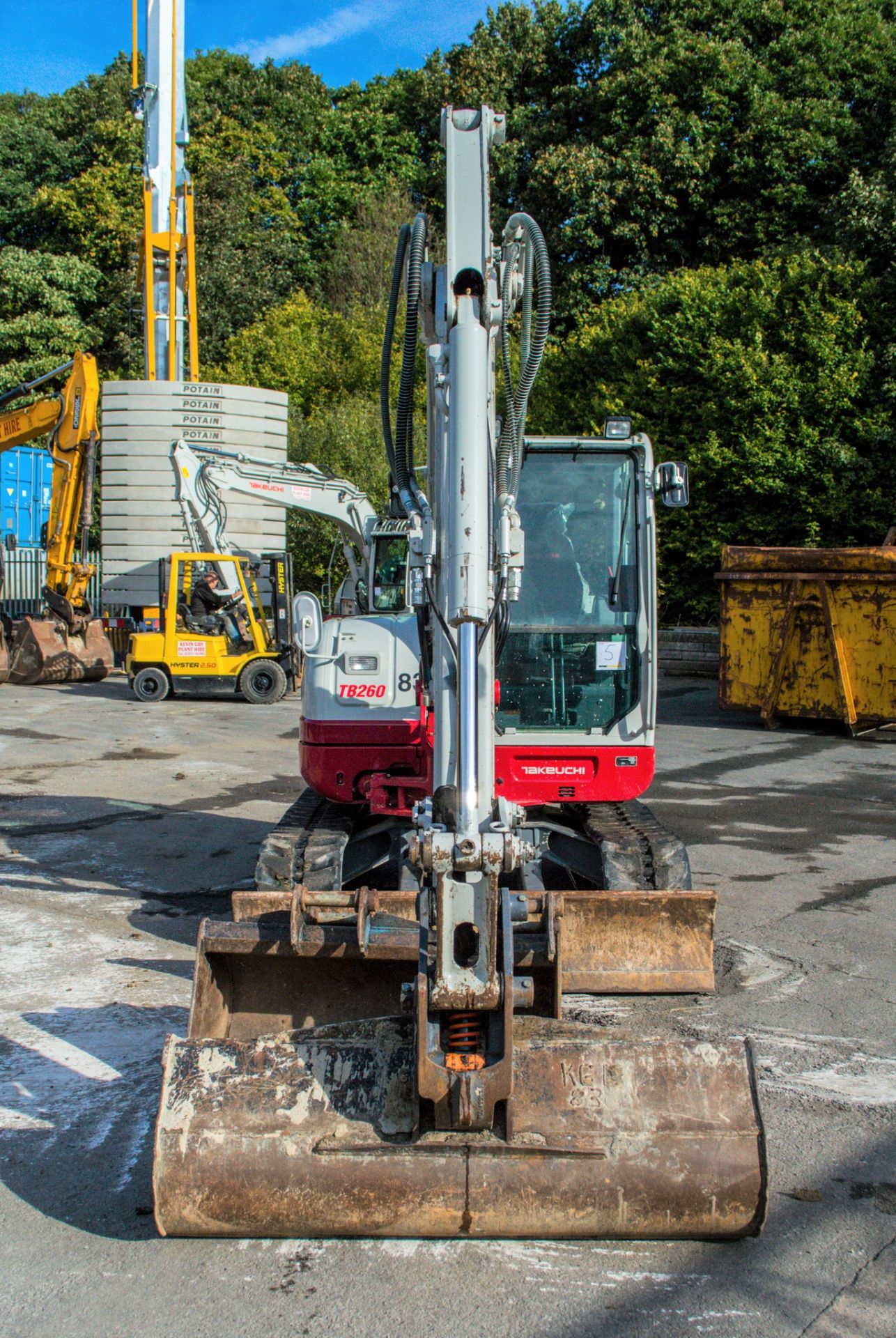 Takeuchi TB260 6 tonne rubber tracked midi excavator  Year: 2018 S/N: 12600319 Recorded Hours: - Image 5 of 25