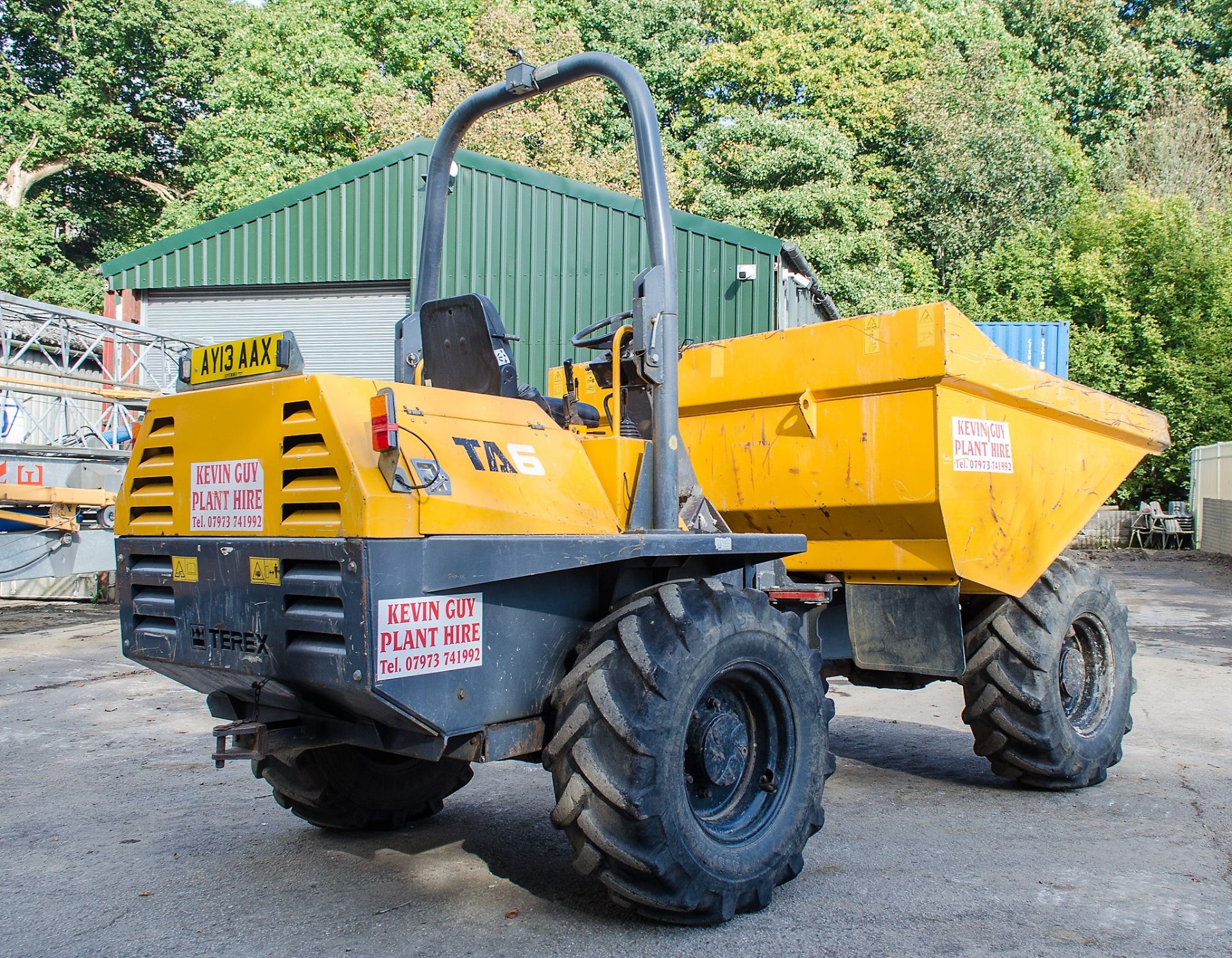 Terex TA6 6 tonne straight skip dumper  Year: 2013 S/N: ED1MS3949 Recorded Hours: 2268 - Image 4 of 21