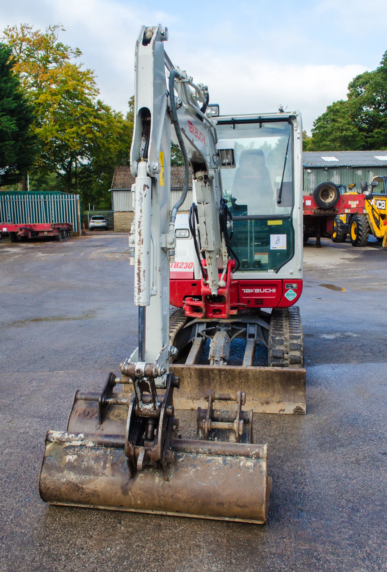 Takeuchi TB230 3 tonne rubber tracked mini excavator  Year: 2016 S/N: 23001324 Recorded Hours: - Image 5 of 21