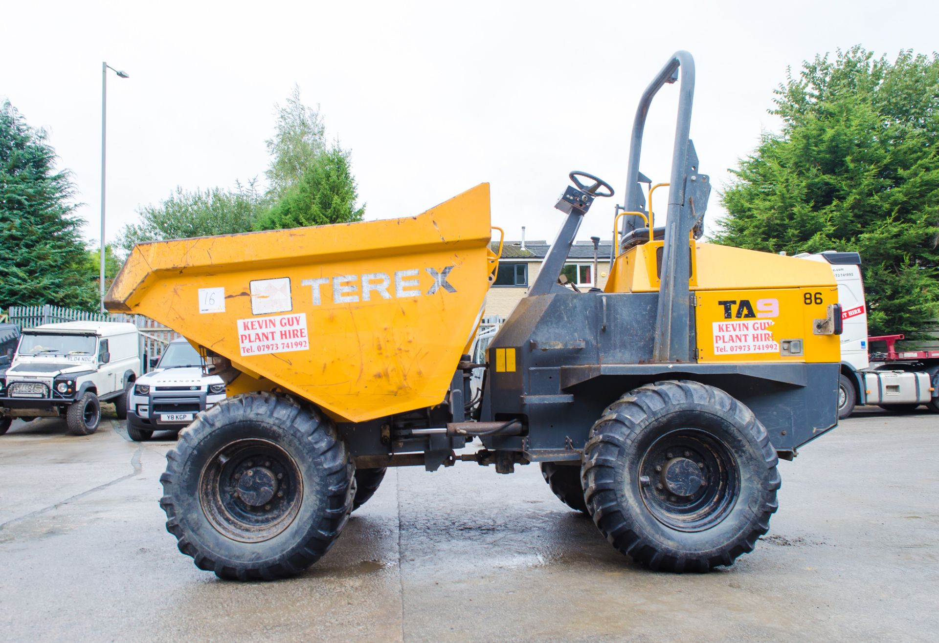 Terex 9 tonne straight skip dumper  Year: 2013  S/N: ED4MV4155 Recorded Hours: 2532 - Image 7 of 21