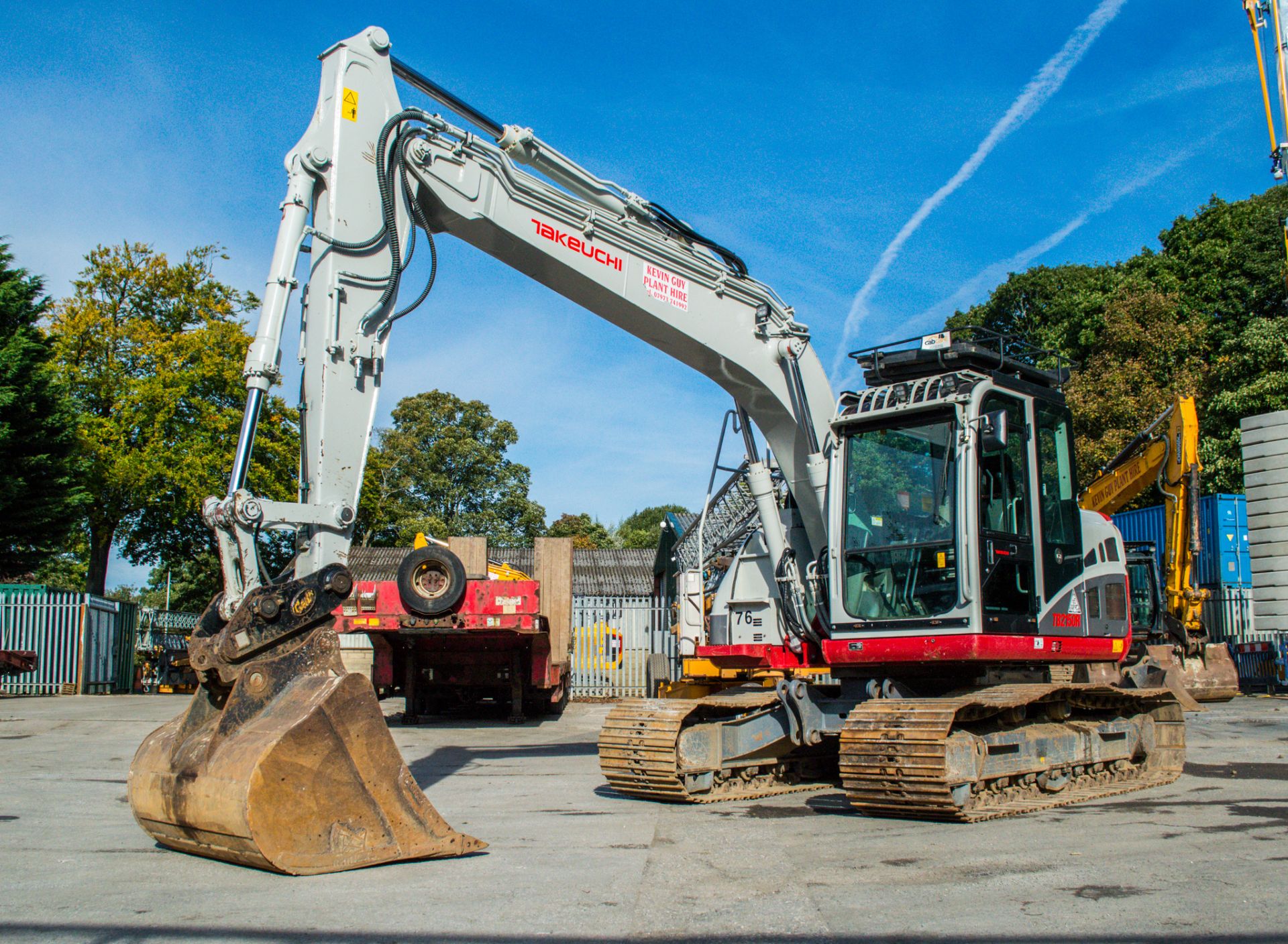 Takeuchi TB2150R 15 tonne steel tracked excavator  Year: 2018  S/N: 514800118 Recorded Hours: 2265