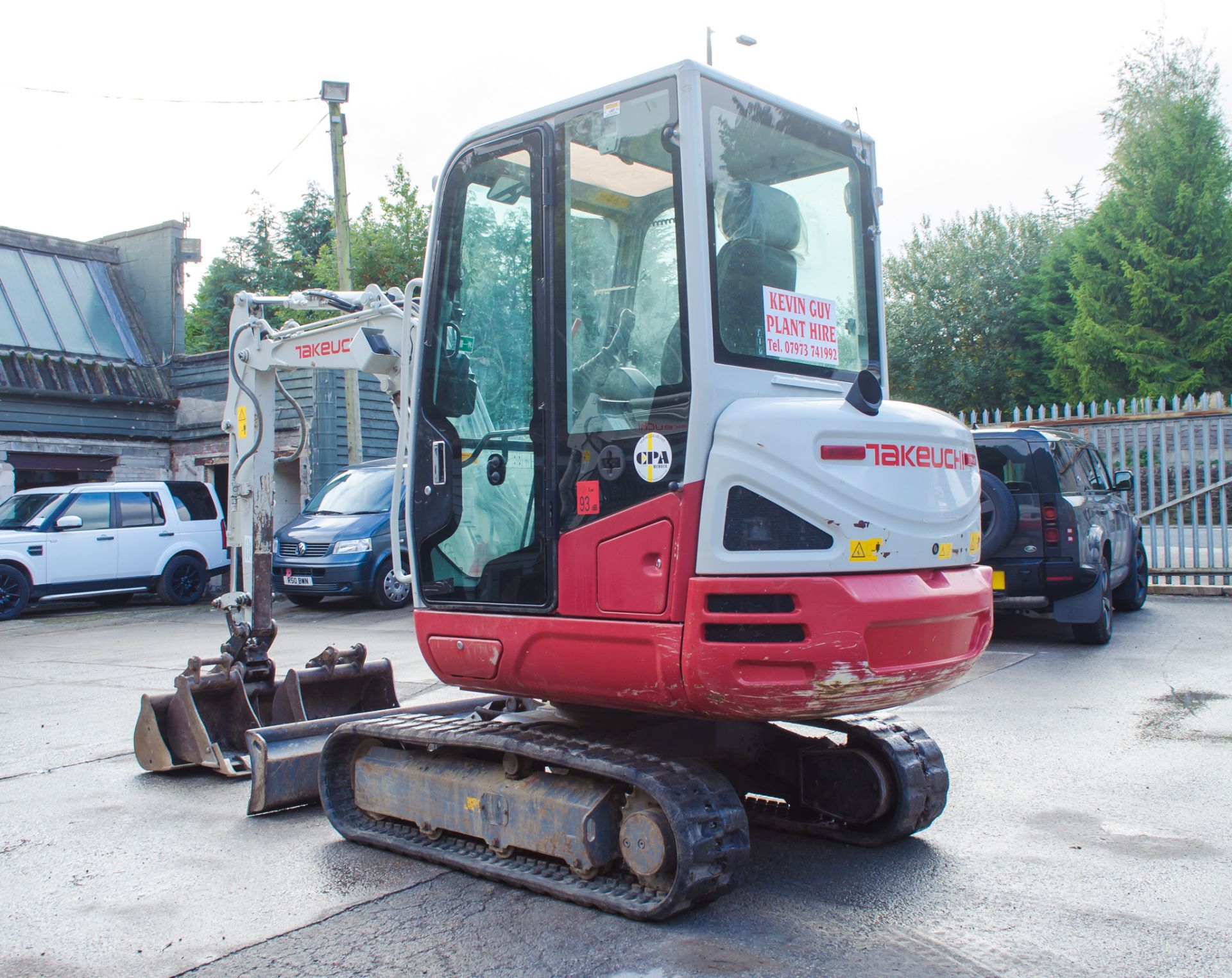 Takeuchi TB230 3 tonne rubber tracked mini excavator  Year: 2016 S/N: 23001324 Recorded Hours: - Image 4 of 21