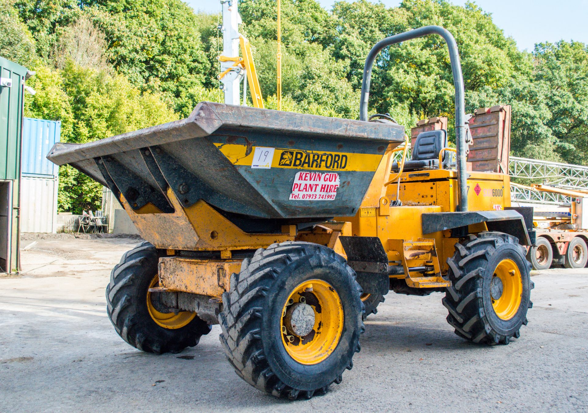 Barford SXR 6000 6 tonne swivel skip dumper  Year: 2007  S/N: SXR62076 Recorded Hours: 2310 17