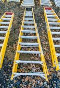 10 tread fibre glass framed aluminium step ladder 33280759