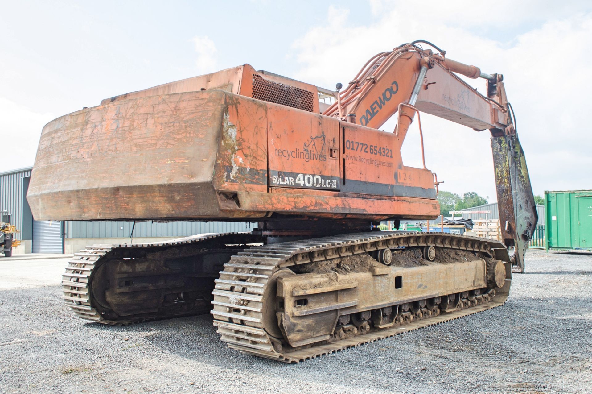 Daewoo SL400LC-III 40 tonne steel tracked excavator Year: 1997 S/N: 0260 c/w steel shear dipper arm - Image 3 of 21