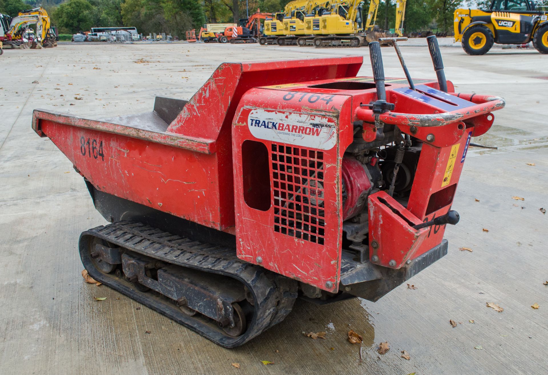 Track barrow 400 petrol driven walk behind rubber tracked barrow Year:- 2016 S/N:- 150244 - Image 4 of 12