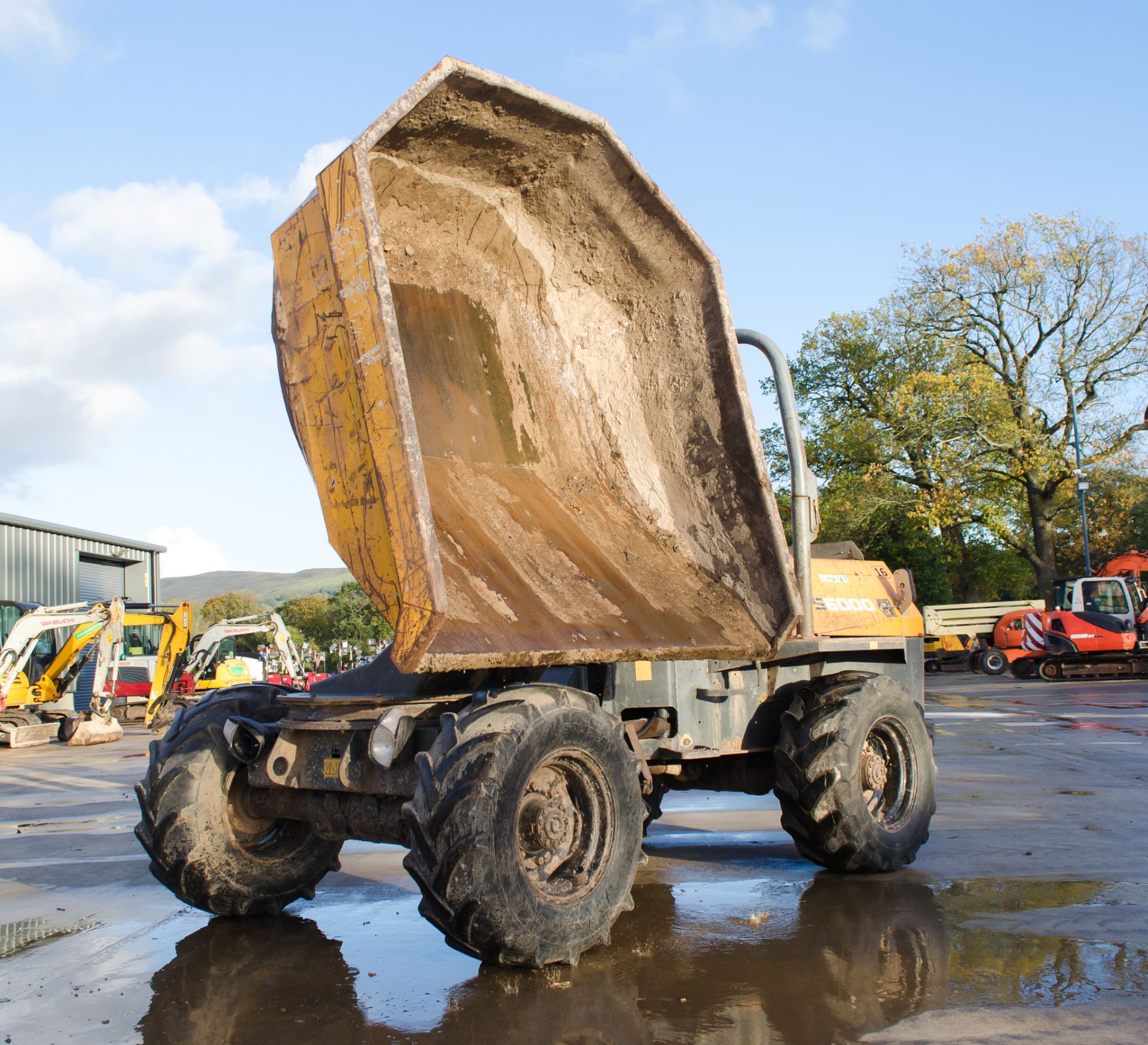 Benford Terex PS6000 6 tonne swivel skip dumper Year: 2008 S/N: E801FX020 Recorded Hours: 5137 - Image 9 of 21