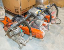 4 - Husqvarna petrol driven cut off saws ** All for spares **