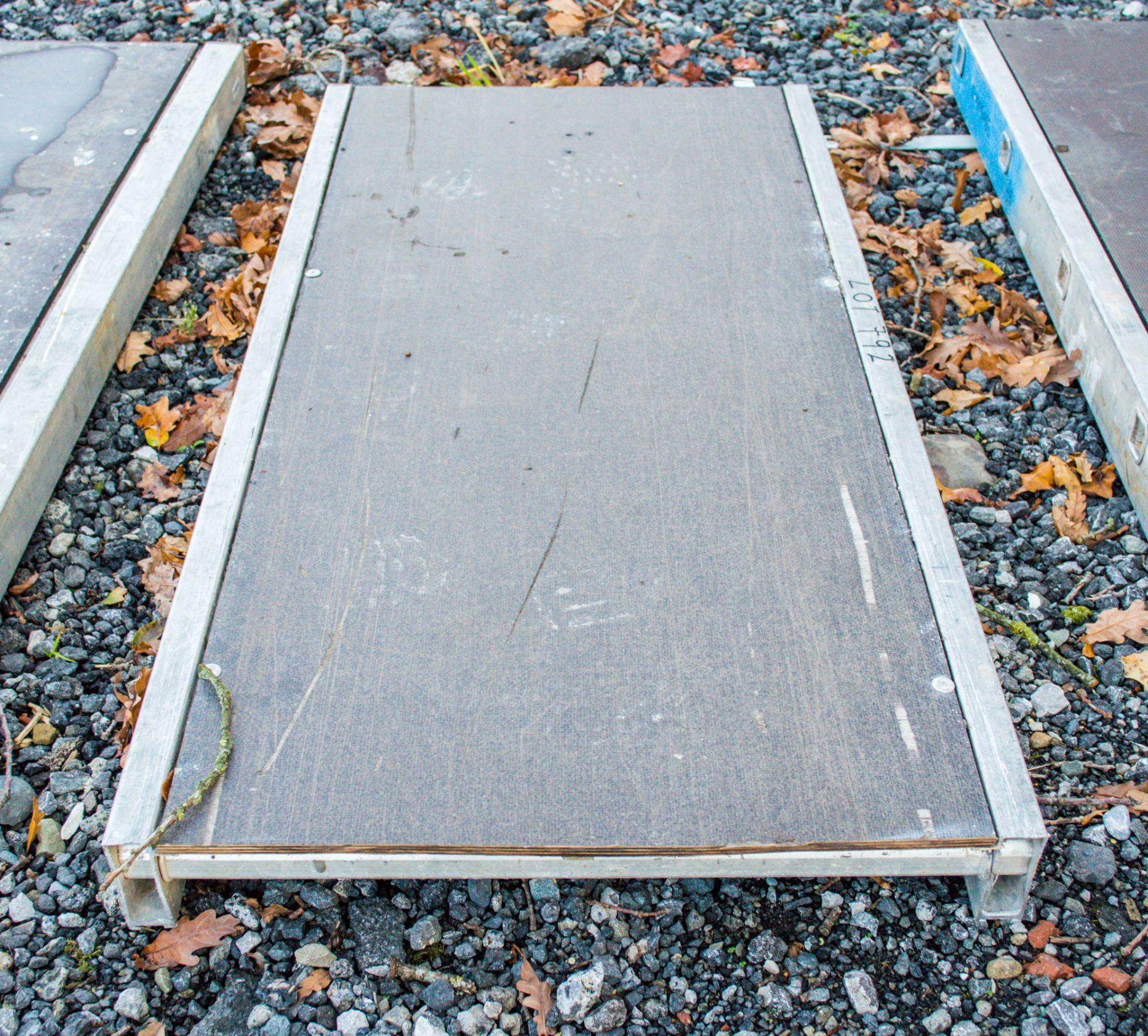 Aluminium staging board approximately 4ft long