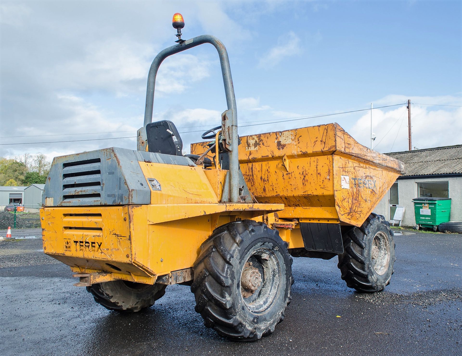 Benford Terex PT6000 6 tonne straight skip dumper Year: 2005 S/N: E510EJ023 Recorded Hours: 3063 - Image 3 of 21