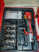 Novopress AC0202 cordless pipe press/crimping machine C/w 5 press jaws and carry case ** No