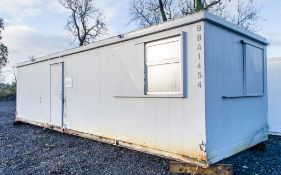 32ft x 10ft steel anti vandal site office unit comprising of: 2 - offices & lobby BBA1454 ** No keys