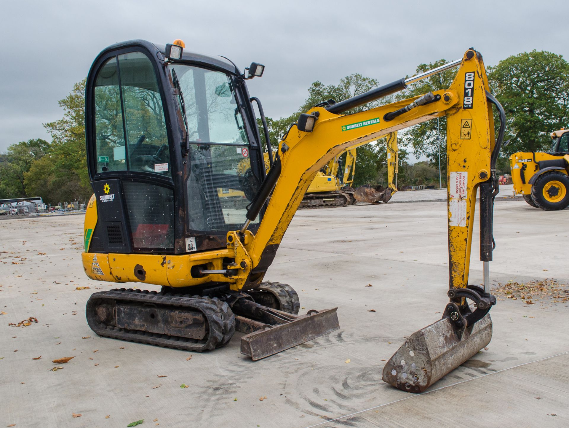 JCB 8018 1.8 tonne rubber tracked mini excavator Year:- 2015 S/N:- 2335056; Recorded hours:- 1987 - Image 2 of 19