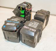 4 - Husqvarna BLi200 battery packs** Some in disrepair **1803-0930