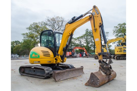 JCB 8055 RT5 5.5 tonne reduced tail swing rubber tracked midi excavator Year:- 2015: S/N:- 2426189 - Image 2 of 21