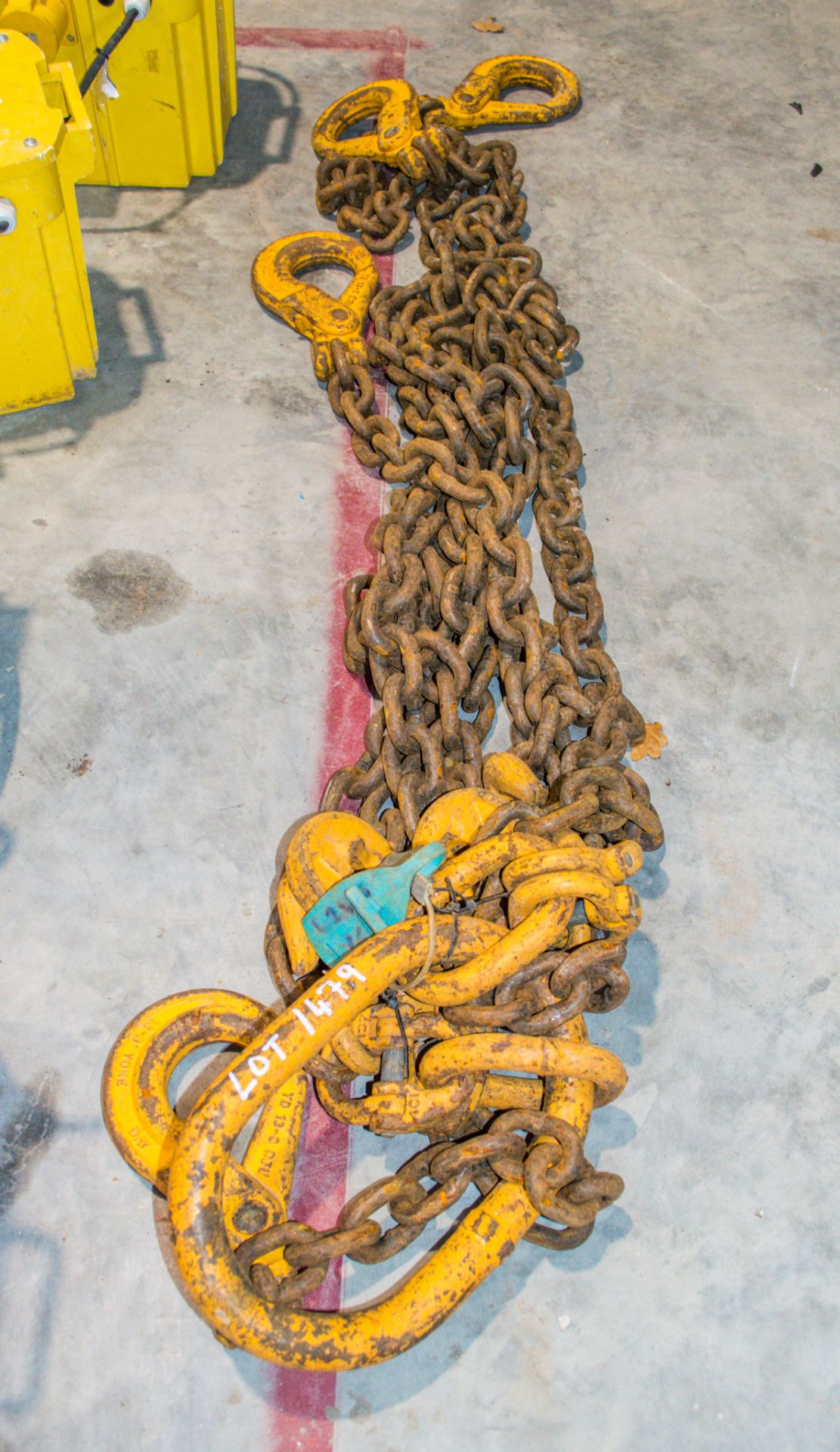 4 leg lifting chain Grade 8, 13mm, 11.2t capacity 1288-8161