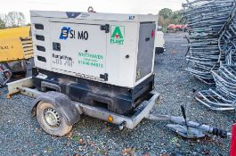 SDMO R22 diesel driven trailer mounted generator Year: 2013 S/N: 9434 Recorded Hours: 5385 A606542
