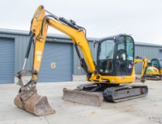 JCB 8055 RT5 5.5 tonne reduced tail swing rubber tracked midi excavator Year:- 2015: S/N:- 2426189