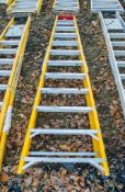 12 tread fibre glass framed aluminium step ladder 1707-LYT0012