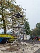 Aluminium scaffold tower as photographed