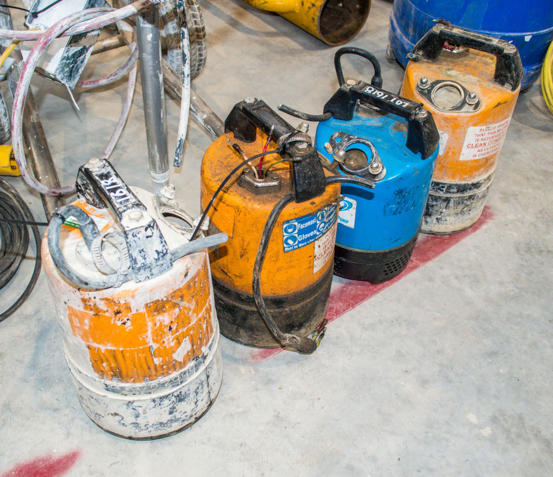 4 -submersible water pumps ** All with cords cut **