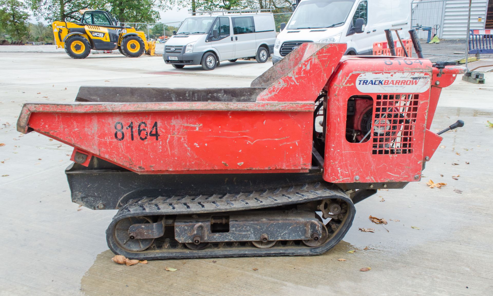 Track barrow 400 petrol driven walk behind rubber tracked barrow Year:- 2016 S/N:- 150244 - Image 7 of 12