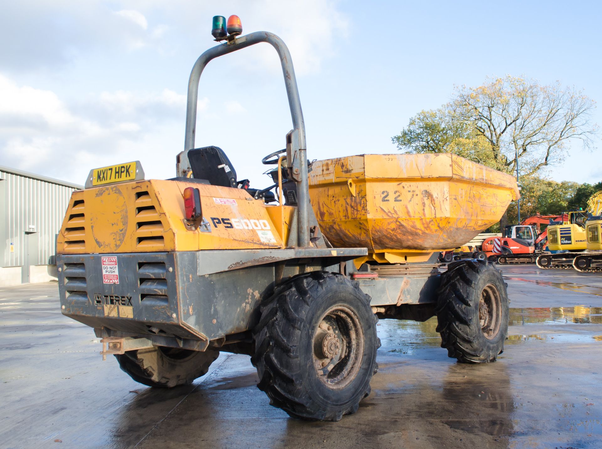 Benford Terex PS6000 6 tonne swivel skip dumper Year: 2008 S/N: E801FX020 Recorded Hours: 5137 - Image 4 of 21